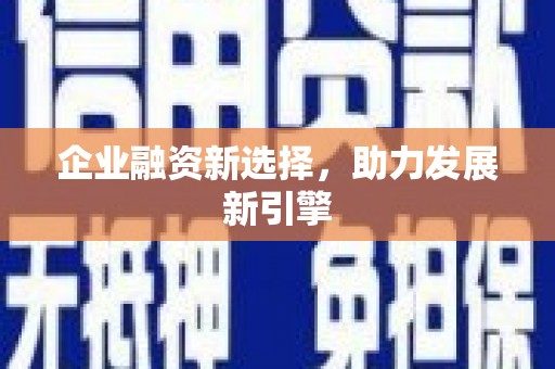 北海新区企业融资新选择，助力发展新引擎
