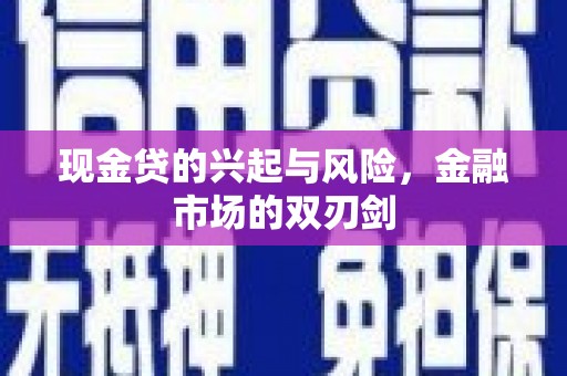 高要现金贷的兴起与风险，金融市场的双刃剑