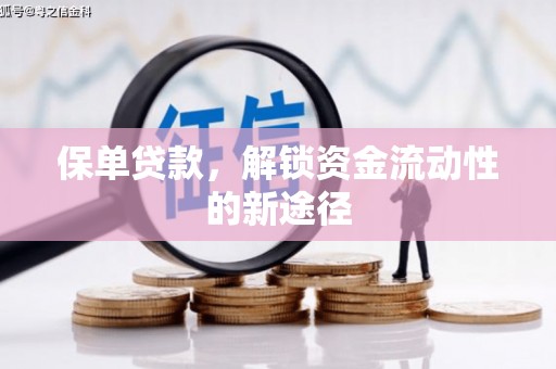 南湖保单贷款，解锁资金流动性的新途径