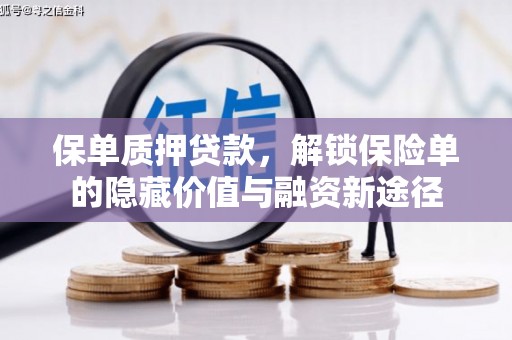 石拐保单质押贷款，解锁保险单的隐藏价值与融资新途径