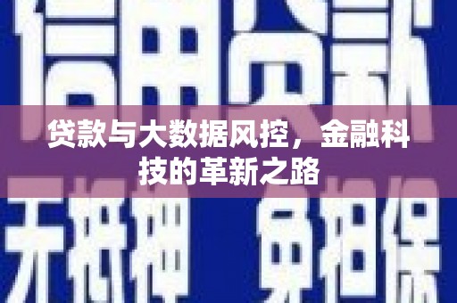 呼和浩特贷款与大数据风控，金融科技的革新之路