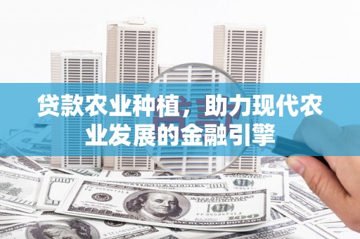 汉川贷款农业种植，助力现代农业发展的金融引擎