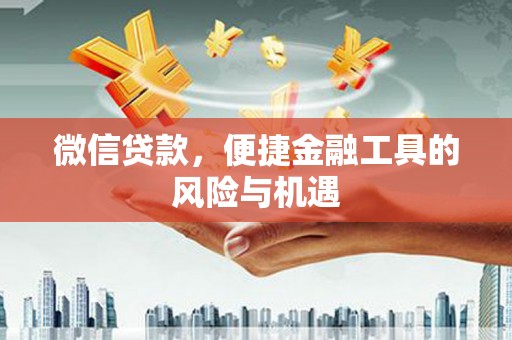 石龙微信贷款，便捷金融工具的风险与机遇