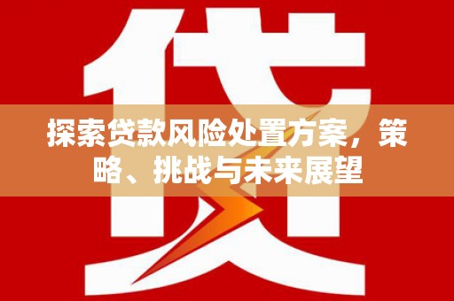 祁县探索贷款风险处置方案，策略、挑战与未来展望