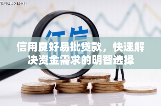 镇远信用良好易批贷款，快速解决资金需求的明智选择