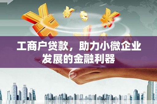 文峰工商户贷款，助力小微企业发展的金融利器