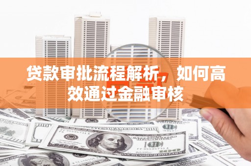 灵台贷款审批流程解析，如何高效通过金融审核