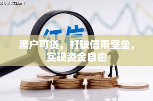右江黑户可贷，打破信用壁垒，实现资金自由