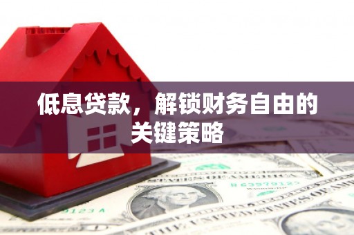 岱山低息贷款，解锁财务自由的关键策略
