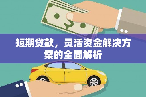 昌吉短期贷款，灵活资金解决方案的全面解析