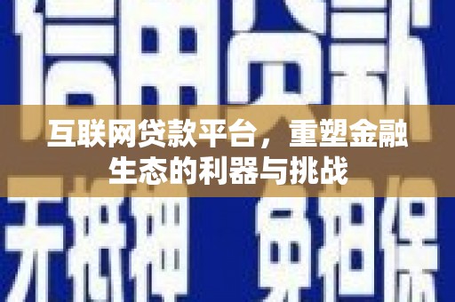 保亭互联网贷款平台，重塑金融生态的利器与挑战